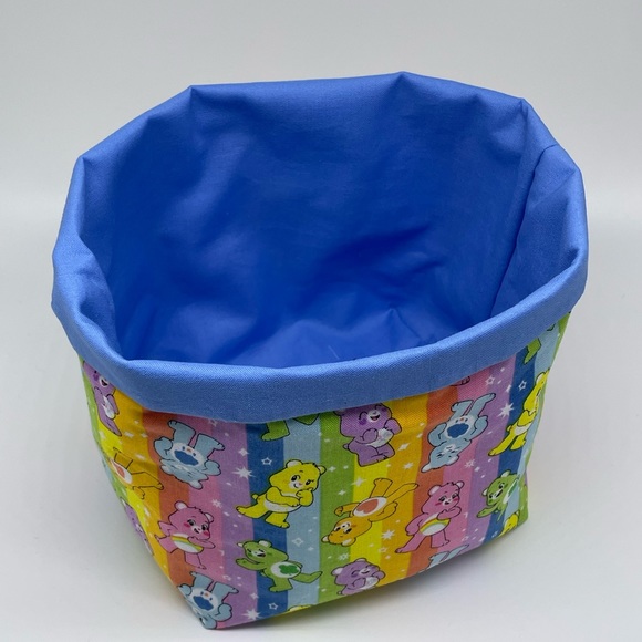 Care Bear Handmade Fabric Basket / Kids Room Decor - Picture 2 of 3